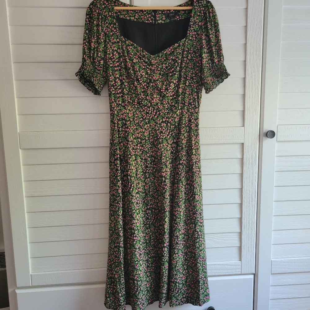 J.Crew floral midi dress